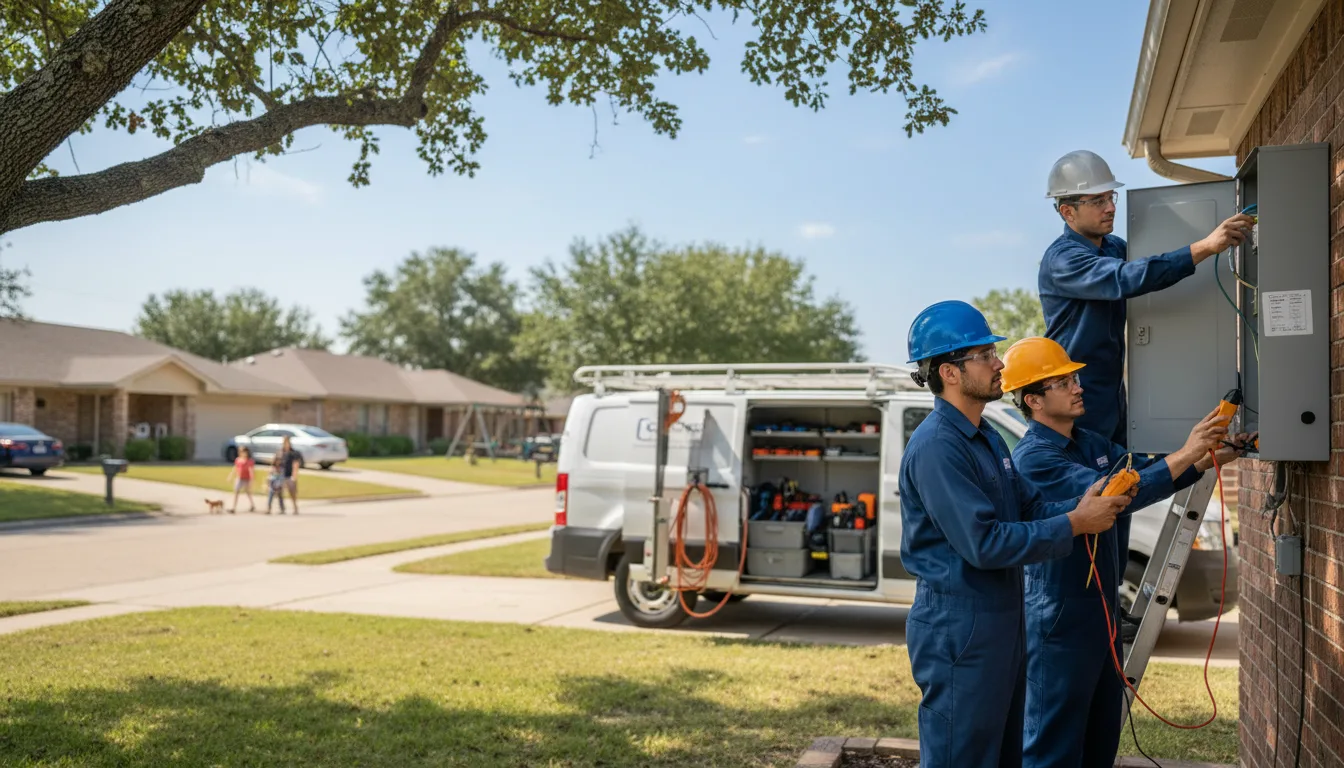 Certified electrician providing emergency electrical services in La Harpe, KS